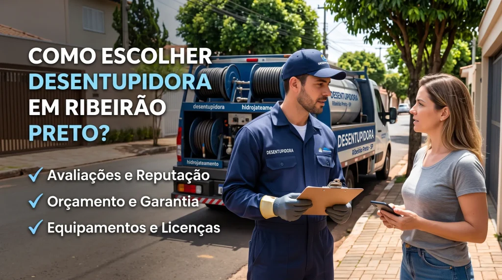 Como escolher desentupidora ribeirao preto